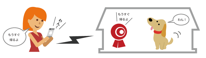 ごカメラ越しに会話がしたいなら、スピーカー/マイク機能が搭載されたもの